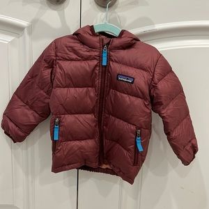 Patagonia Baby Hi-Loft Down Sweater Hoody Size 6-12 months